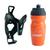 Kit Suporte De Caramanhola Garrafa De Agua 400ml Térmica Bicicleta Mtb Speed Tsw Laranja