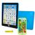 KIT Tablet e Celular Educativo Bilíngue 3D Touch com Música Azul