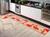 Kit tapete cozinha 3 peças sisal não risca o piso caminho corredor sem pelo confortável várias cores KS-65-VERMELHO