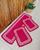 Kit Tapete e Passadeira Cozinha 3 Peças Império Crochê Pink