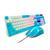 Kit Teclado Semi mecânico M450 + Mouse LED RGB Colorido Pc Gamer Azul