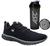 Kit Tênis Academia Masculino ou Feminino + Coqueteleira Preto, Cinza