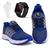 Kit Tênis Academia Masculino + Relógio Digital LED + Meia Azul