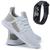 Kit Tênis Caminhada Ever Way + Relógio Digital Leve Casual Branco