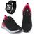 Kit Tênis Esportivo It Shoes Feminino + Relógio Digital Preto, Rosa