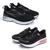 Kit Tênis Feminino Esporte + Tênis Flatform Leve Caminhada Preto