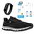 Kit Tenis Lege 21 para Treinos Academia e Corrida + Fone Stereo + Relogio Led Preto, Cinza