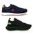 Kit Tênis Masculino Academia Casual Caminhada 2 Pares BF Shoes Marinho, Verde