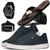 Kit Tênis Sapatênis Skateboard Casual com Chinelo + Relógio e Cinto Ferraretto Chumbo