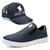 Kit Tênis Slip On Casual Hfast Shoes com Elástico Lateral Sola Borracha e Boné Azul