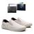 Kit Tênis Slip On Masculino Lona + Carteira Básica Casual Off white