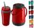 Kit Tereré Completo 1 Garrafa Térmica 2,5L 1 Copo Térmico 650ml Com Bomba Inox Unitermi  Vermelho