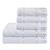 Kit toalhas 2 Banho 3 Rosto barra para bordar Cores Premium Branco