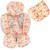 Kit Travesseiro Anatômico com Redutor Apoio de Corpo uso no Bebê Conforto e Carrinho Suporte Universal Reversível Cadeirinha Almofada Encosto Raposinhas