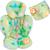 Kit Travesseiro Anatômico com Redutor Apoio de Corpo uso no Bebê Conforto e Carrinho Suporte Universal Reversível Cadeirinha Almofada Encosto Safari Junior