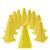 Kit Treino Futebol 10 Cones De Agilidade 19 Cm Treinamento Funcional Agilidade Ginastica Amarelo