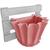Kit Treliça e Vaso de parede - Jardim Vertical - Plástico reciclado - Treliça Branco Rosa
