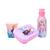 Kit Trio Escolar Infantil Garrafinha 500ml Retrô, Caneca 360ml e Sanduicheira Plasútil Frozen