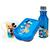 Kit Trio Escolar Infantil Garrafinha 500ml Retrô, Caneca 360ml e Sanduicheira Plasútil Mickey