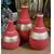 *kit trio garrafinhas em cerâmica esmaltada ou fosca para decoração de vários ambientes* Vermelho