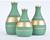 *kit trio garrafinhas em cerâmica esmaltada ou fosca para decoração de vários ambientes* Verde