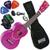 Kit Ukulele Soprano Eletroacústico Mahalo Smile Aquila Azul Azul