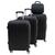 KIT Viagem 03 MALAS e 01 Frasqueira M 360 Expansiva Bordo ABS Marrom