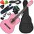 Kit Violão Waldman Elétrico Popstar Pp1 Rosa Nylon C/ Capa Natural