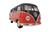 Kombi Preta Miniatura De Ferro De 1962 Volkswagen Van Escala 1:32 Vermelho