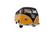 Kombi Preta Miniatura De Ferro De 1962 Volkswagen Van Escala 1:32 Amarelo