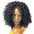 Lace Wig Cabelo Cacheado Afro Modelo Georgia Fibra Premium Castanho Escuro