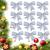 Laços Para decorar Arvore de Natal Brilhantes Kit com 12 Unidades  PRATA