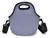 Lancheira Térmica Bolsa Marmita Fitness Neoprene Portátil Lanche Viagem Necessaire Comida Alça Marmiteira Diversas Cores e Modelos Grafite