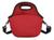 Lancheira Térmica Bolsa Marmita Fitness Neoprene Portátil Lanche Viagem Necessaire Comida Alça Marmiteira Diversas Cores e Modelos Vermelho