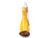 Lanterna Decorativa Vidro 8x23cm Inova Metal Joy Amarelo