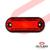 Lanterna Delimitadora Luz de Led Lateral Carreta Caminhão 3leds Rubi (Vermelha)