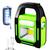 Lanterna Lampião de Emergência 3 Led Alta Economia Luz Lateral Solar USB HB9707B1 Verde
