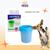 Lava Patas Pet Cachorro Gato Cão Cães Silicone Todos os Tamanhos Confortável Banho Limpeza Azul - Médio