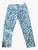 Legging em Cotton Infantil Menina Abelhinhas Verao Tamanho 2 e 3 Azul