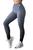 Legging Feminina Fitness Jacquard Degradê Zero Transparência Cinza