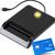 Leitora Cartão Smart Card Certificado Digital Usb Original Preto