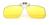 Lentes Clip On Para Óculos Polarizadas Proteção U V 400 Amarelo