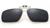 Lentes Clip On Para Óculos Polarizadas Proteção U V 400 Preto