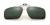 Lentes Clip On Para Óculos Polarizadas Proteção U V 400 Verde escuro