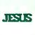 Letreiro Jesus em PVC Ilumine seu Lar com Fé e Devoção 25X9 Verde