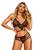 Lingerie Feminina Renda Atraente Alta Qualidade Elastano Strapp Preto