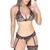 Lingerie Sexy Conjunto Fio dental Sensual Sem bojo Persex Vermelho