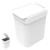 Lixeira 2,5 Litros Cesto De Lixo Plástico Para Pia Cozinha Banheiro - Soprano Branco