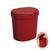 Lixeira 2,5 Litros Plástica Cesto De Lixo Pia Bancada Cozinha Basic - 10906 Coza Vermelho