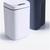 Lixeira automatica inteligente 16 litros sensor touch cozinha banheiro premium recarregavel Cinza